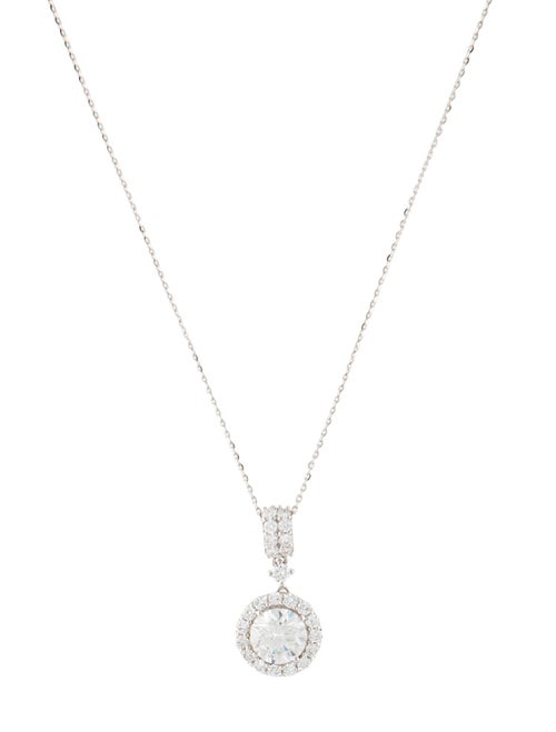 Necklace 14K 2.20ctw Lab-Grown Diamond Pendant Necklace
