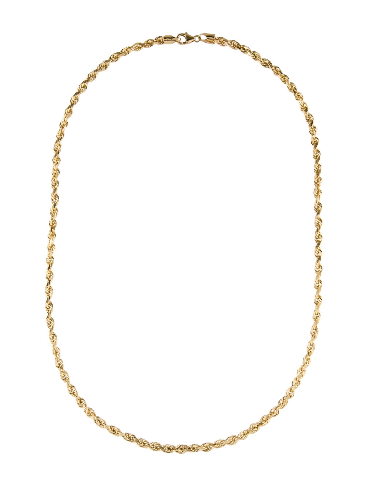 Necklace 14K Rope Chain Necklace