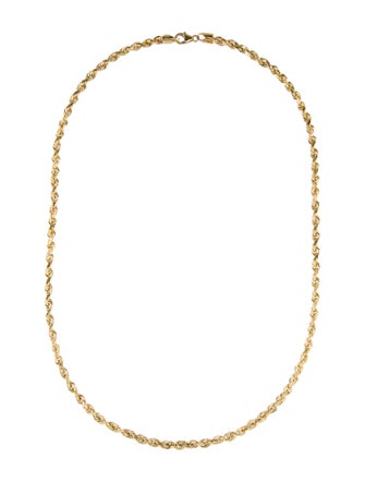 Necklace 14K Rope Chain Necklace