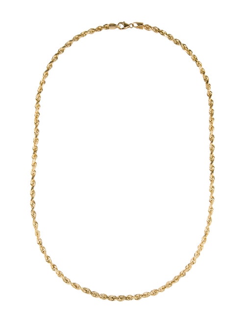 Necklace 14K Rope Chain Necklace
