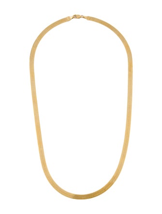 Necklace 14K Herringbone Chain Necklace