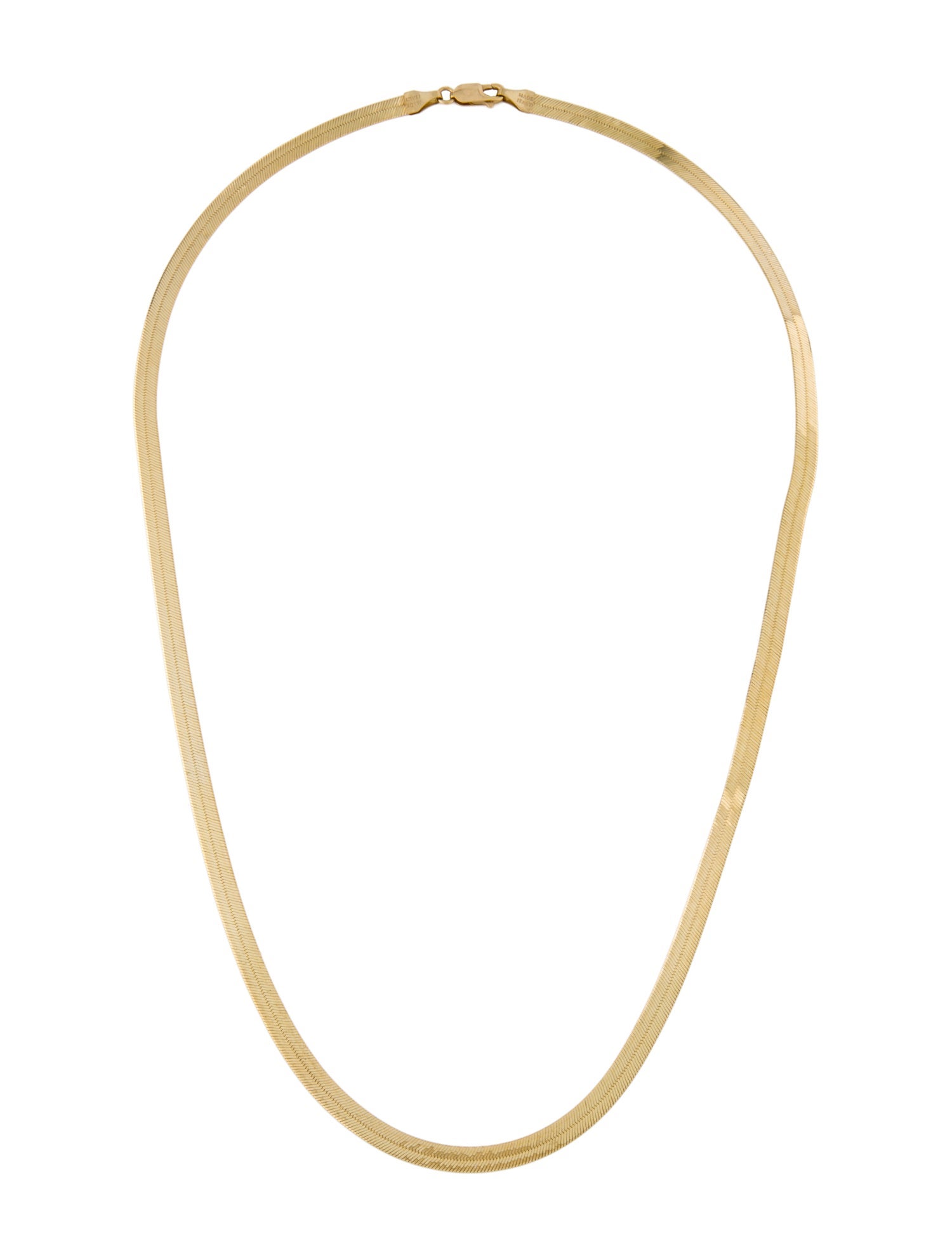 Necklace 14K Herringbone Chain Link
