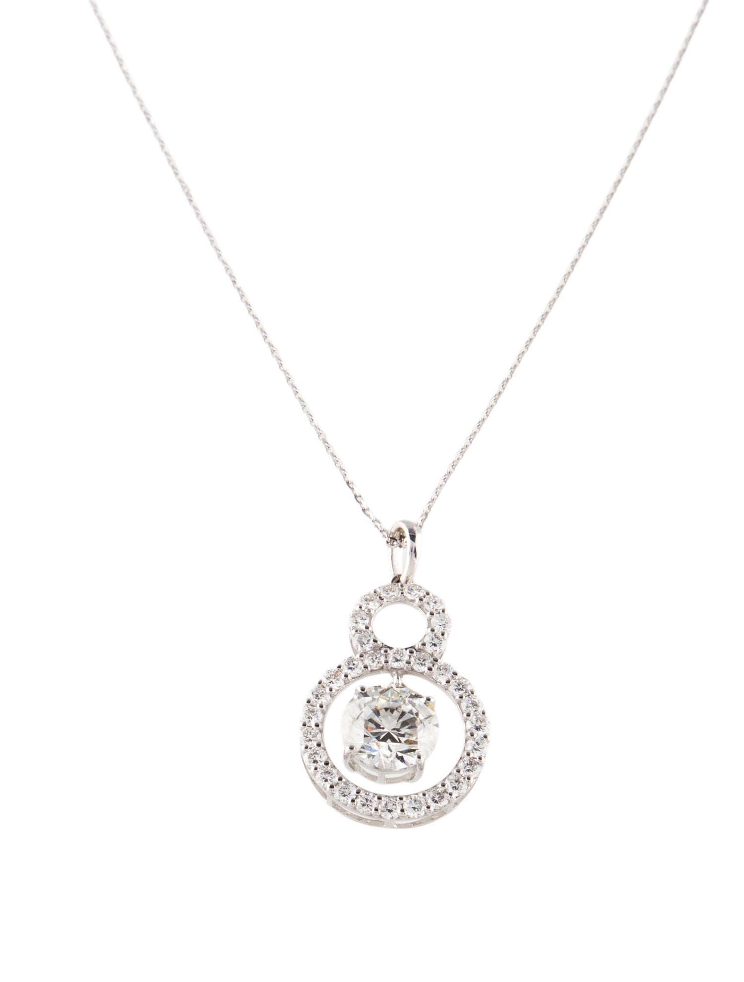 Necklace 14K 2.71ctw Lab-Grown Diamond Pendant