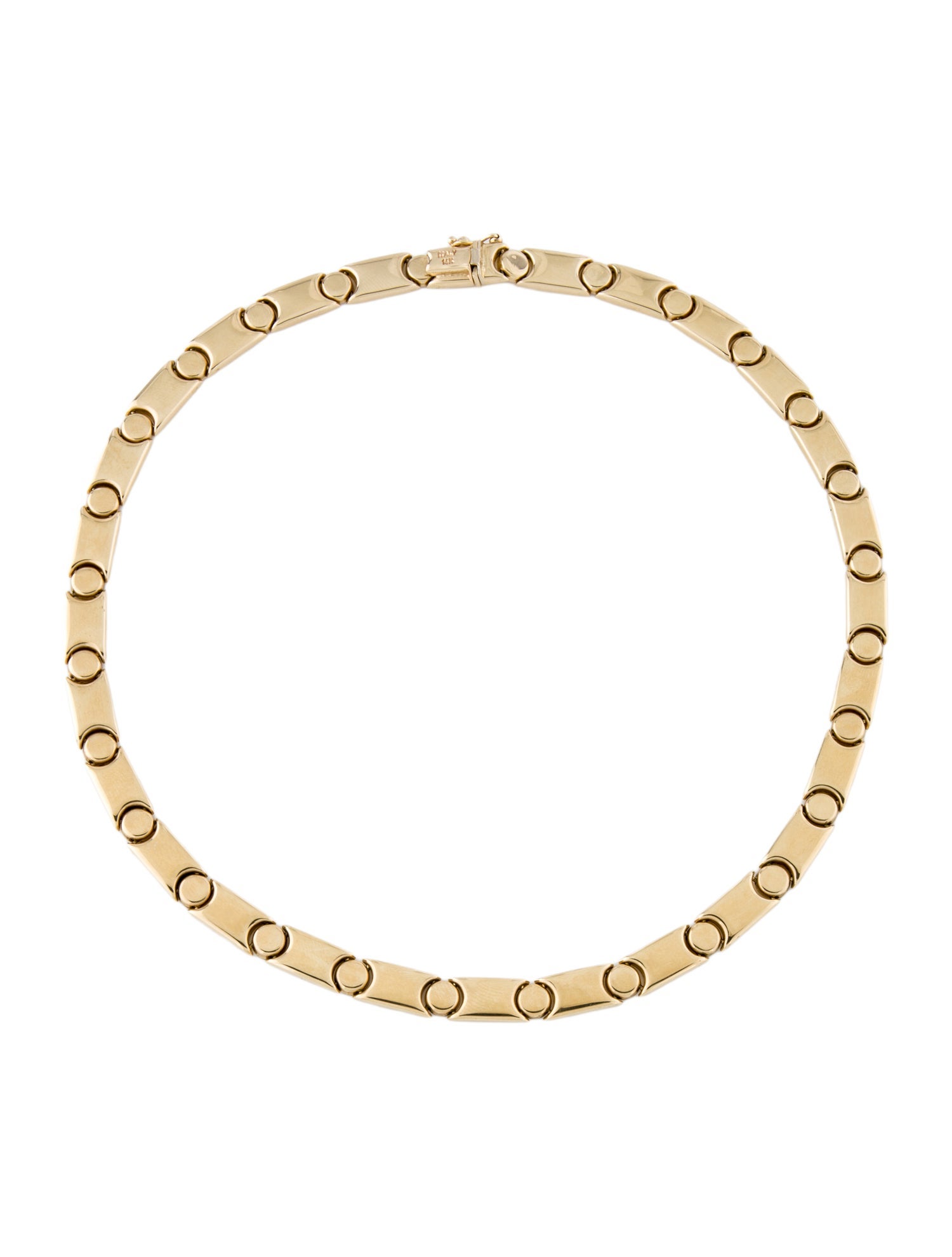 Necklace 14K Circles Link