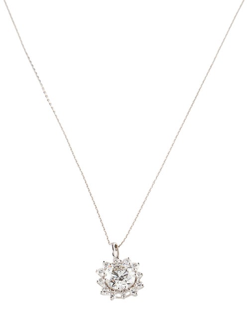 Necklace 14K 3.12ctw Lab-Grown Diamond Pendant Necklace