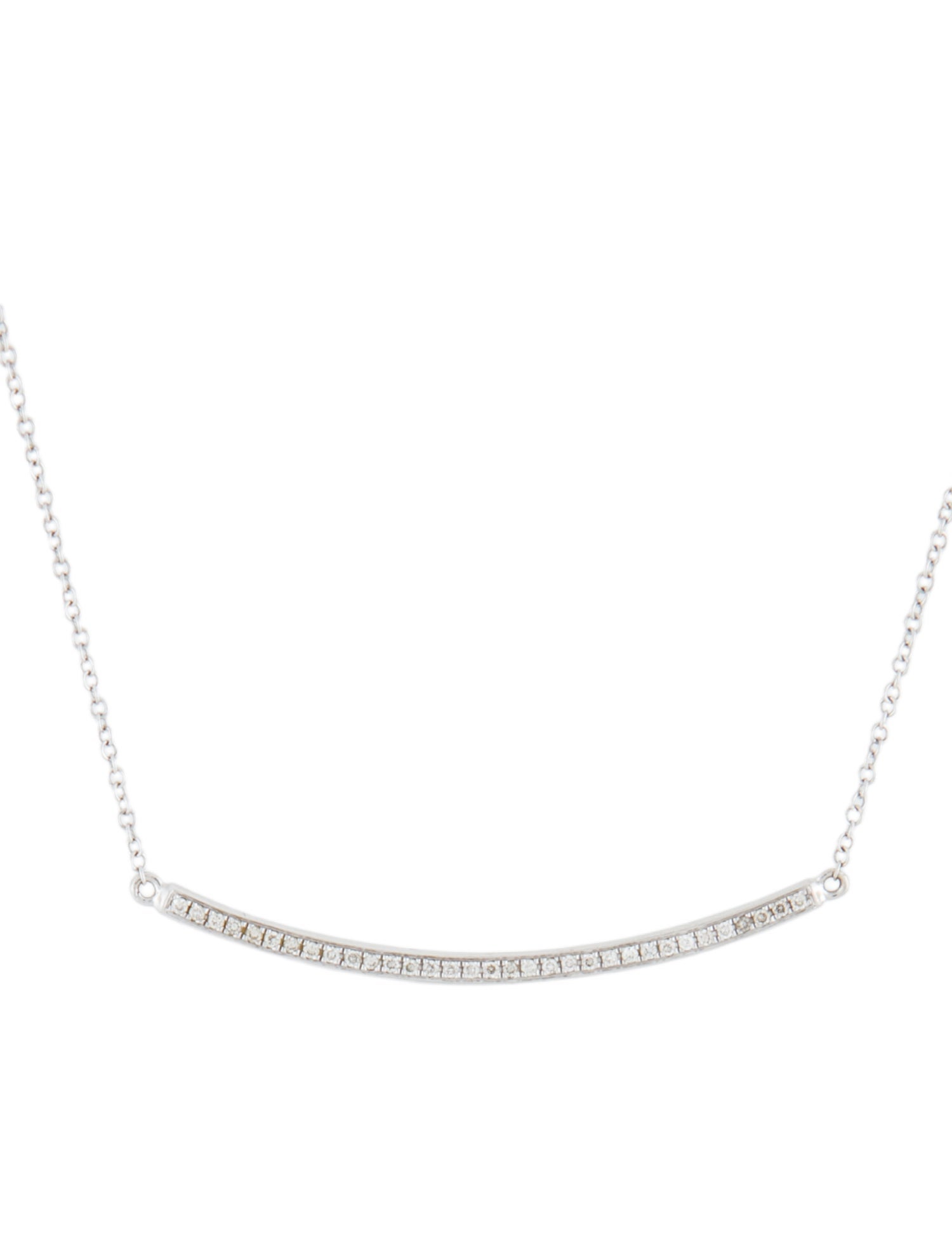 Necklace 14K Diamond Bar Pendant
