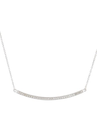 Necklace 14K Diamond Bar Pendant Necklace