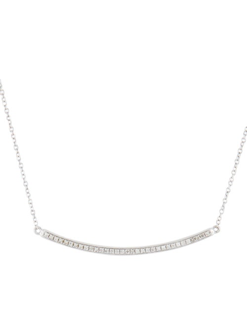 Necklace 14K Diamond Bar Pendant Necklace