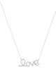 Necklace 14K Diamond 'Love' Pendant Necklace