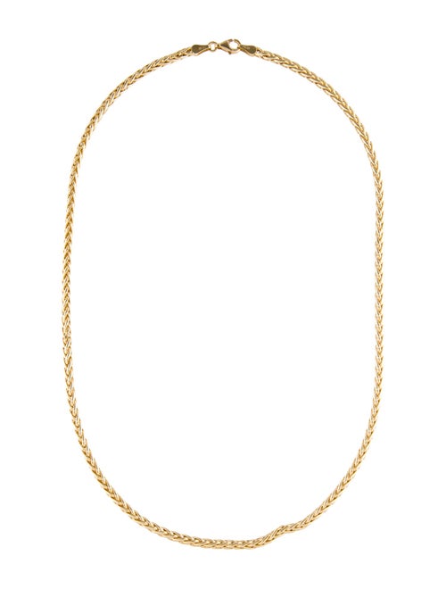 Necklace 14K Wheat Chain Necklace