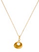 Necklace 18K Pearl Seashell Pendant w/14K Chain