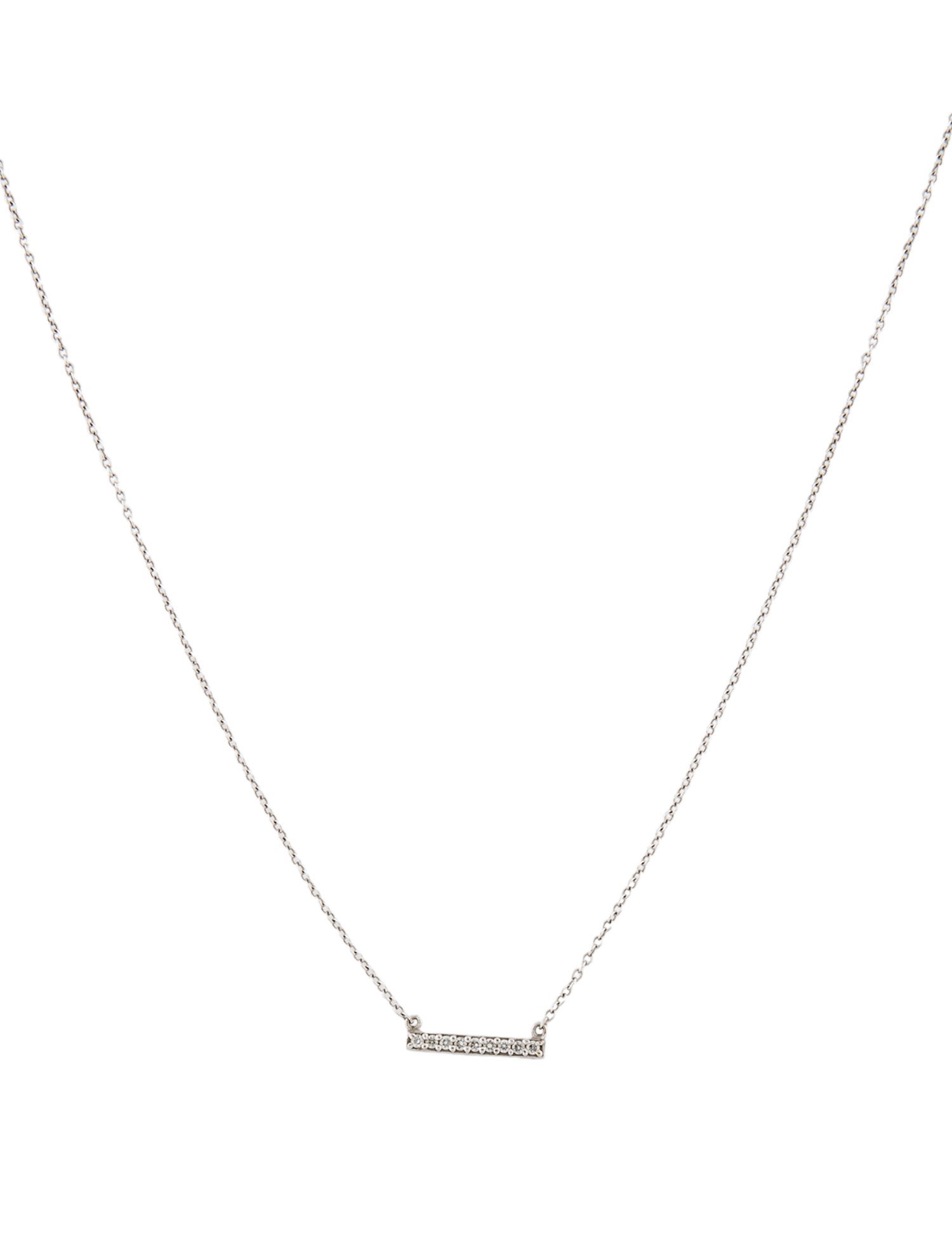 Necklace Diamond Bar Pendant