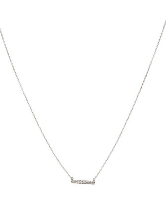 Necklace Diamond Bar Pendant Necklace