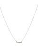 Necklace Diamond Bar Pendant Necklace
