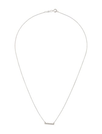 Necklace Diamond Bar Pendant Necklace