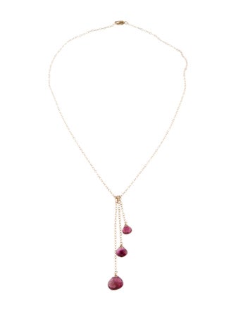 Necklace 14K Tourmaline Lavalier Necklace