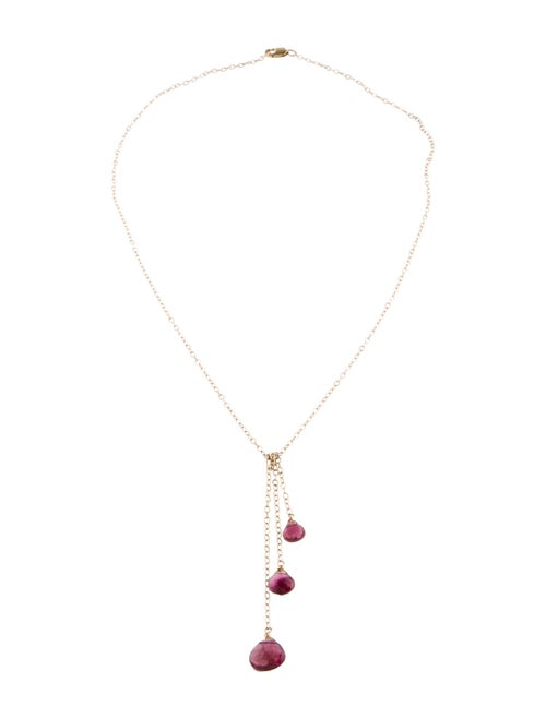 Necklace 14K Tourmaline Lavalier Necklace