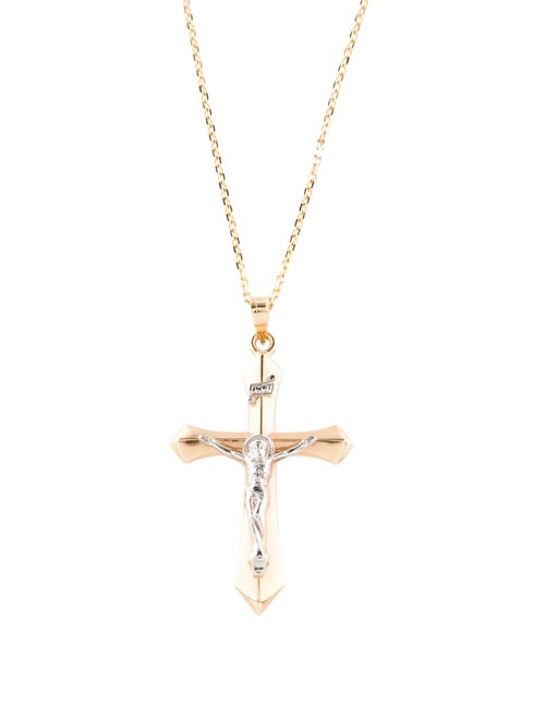 Necklace 14K Cross Pendant Necklace