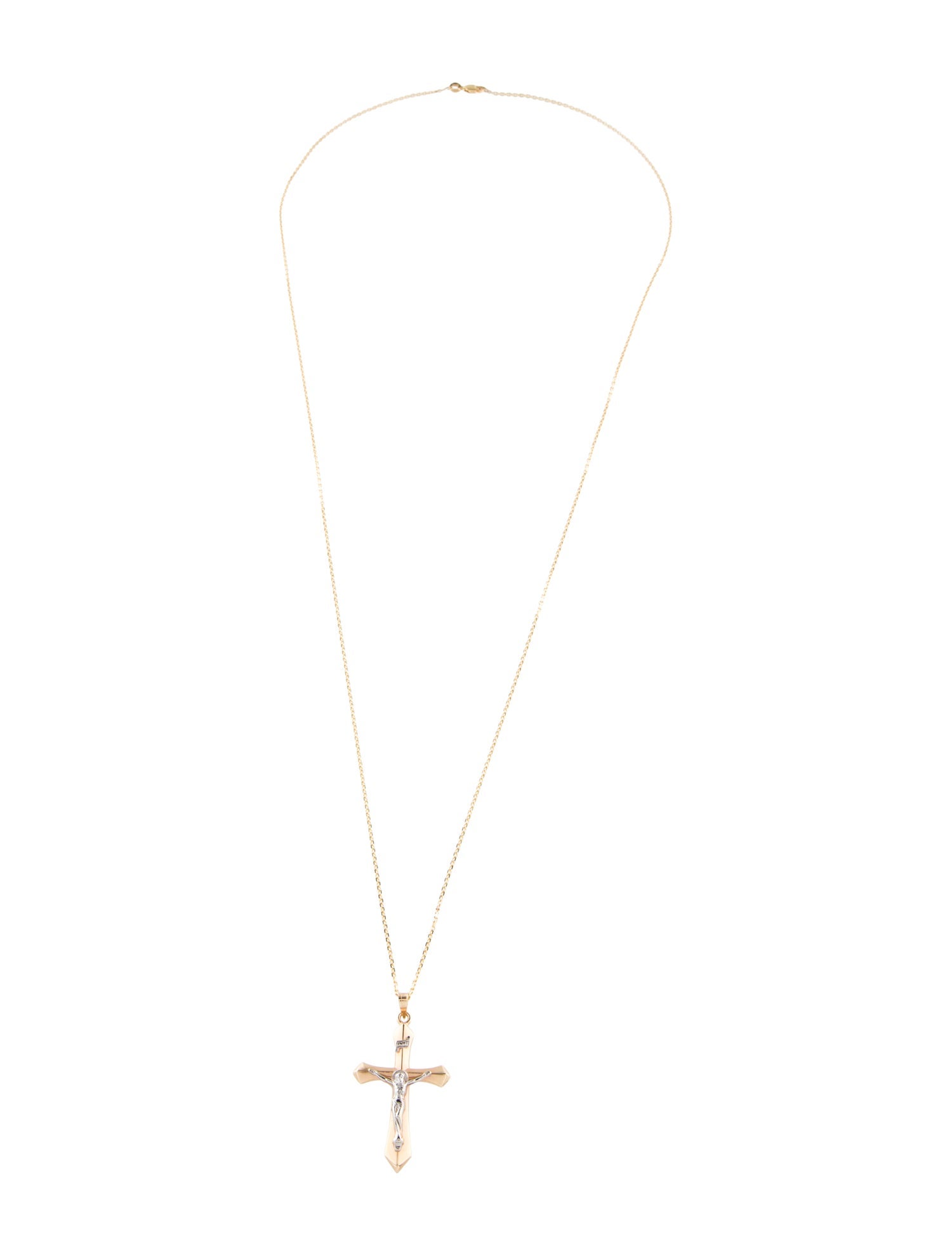Necklace 14K Cross Pendant Necklace