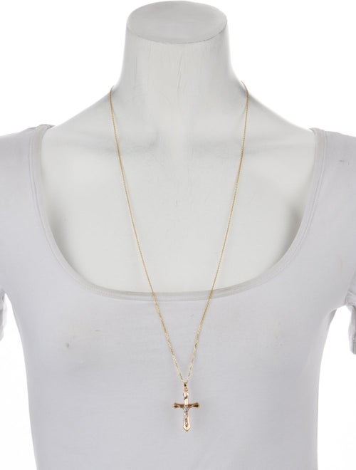 Necklace 14K Cross Pendant Necklace