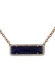 Necklace Sodalite & Diamond Pendant Necklace