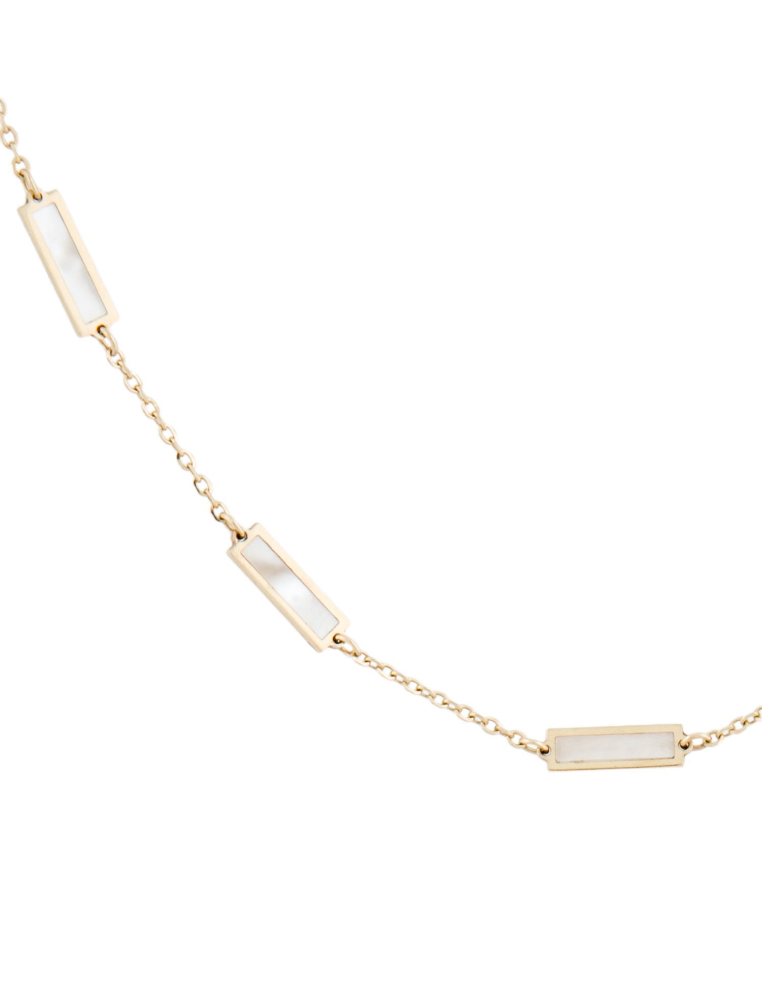 Necklace 14K Mother of Pearl Station