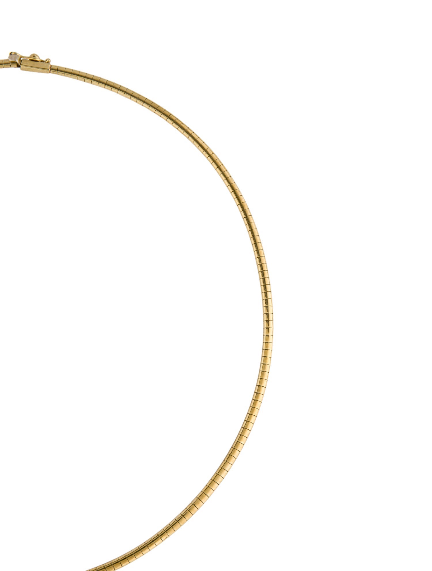 Necklace 10K Omega Collar