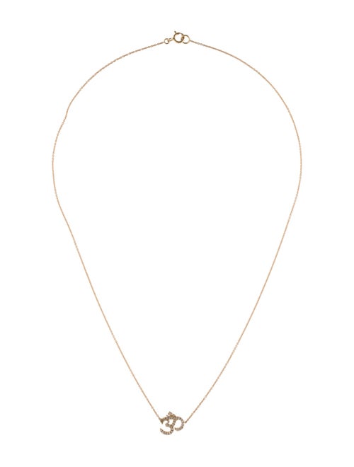 Necklace 14K Diamond 'Om' Pendant Necklace