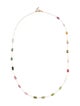 Necklace 18K Tourmaline Station Necklace