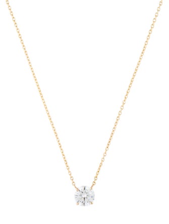 Necklace 14K 1.08 Lab-Grown Diamond Pendant Necklace