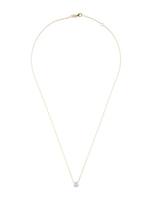 Necklace 14K 1.08 Lab-Grown Diamond Pendant Necklace