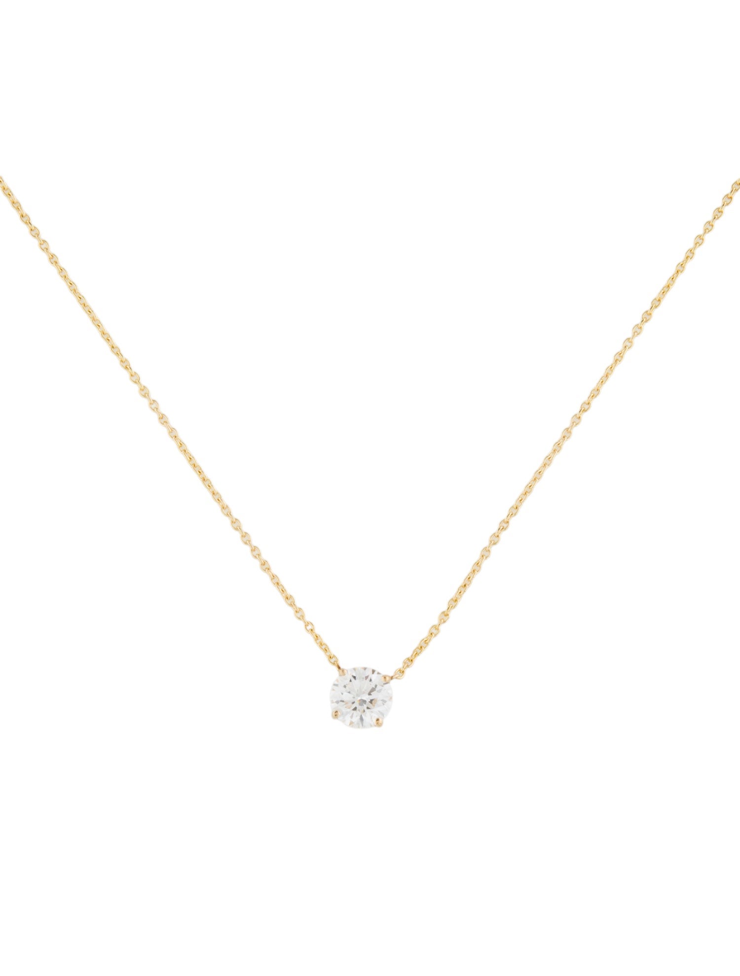 Necklace 14K 1.08ct Lab-Grown Diamond Pendant
