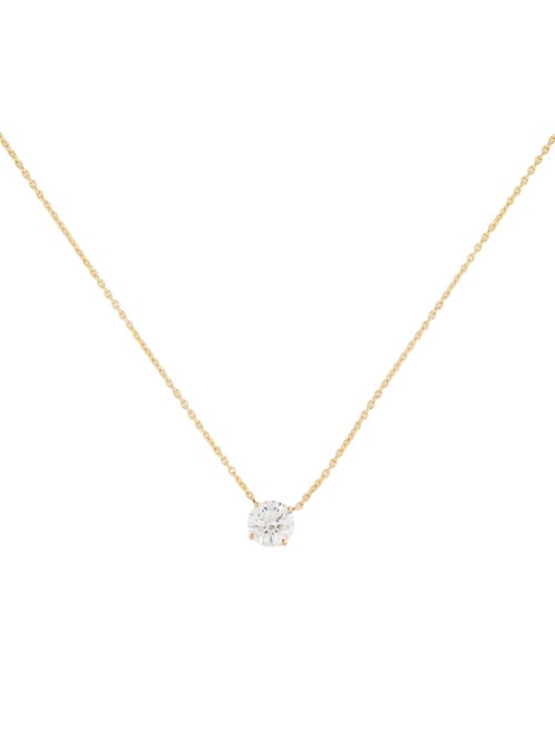 Necklace 14K 1.08ct Lab-Grown Diamond Pendant Necklace