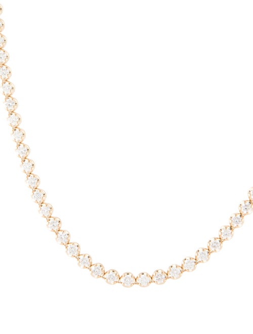 Necklace 14K 9.75ctw Lab Grown Diamond Tennis Necklace