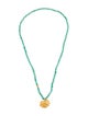 Necklace 24K Dyed Magnesite Bead Strand Pendant Necklace