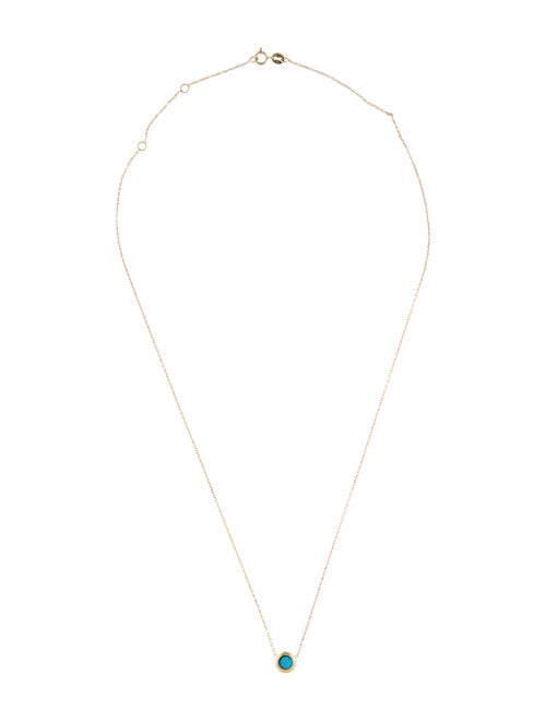 Necklace 14K Dyed Howlite Pendant Necklace