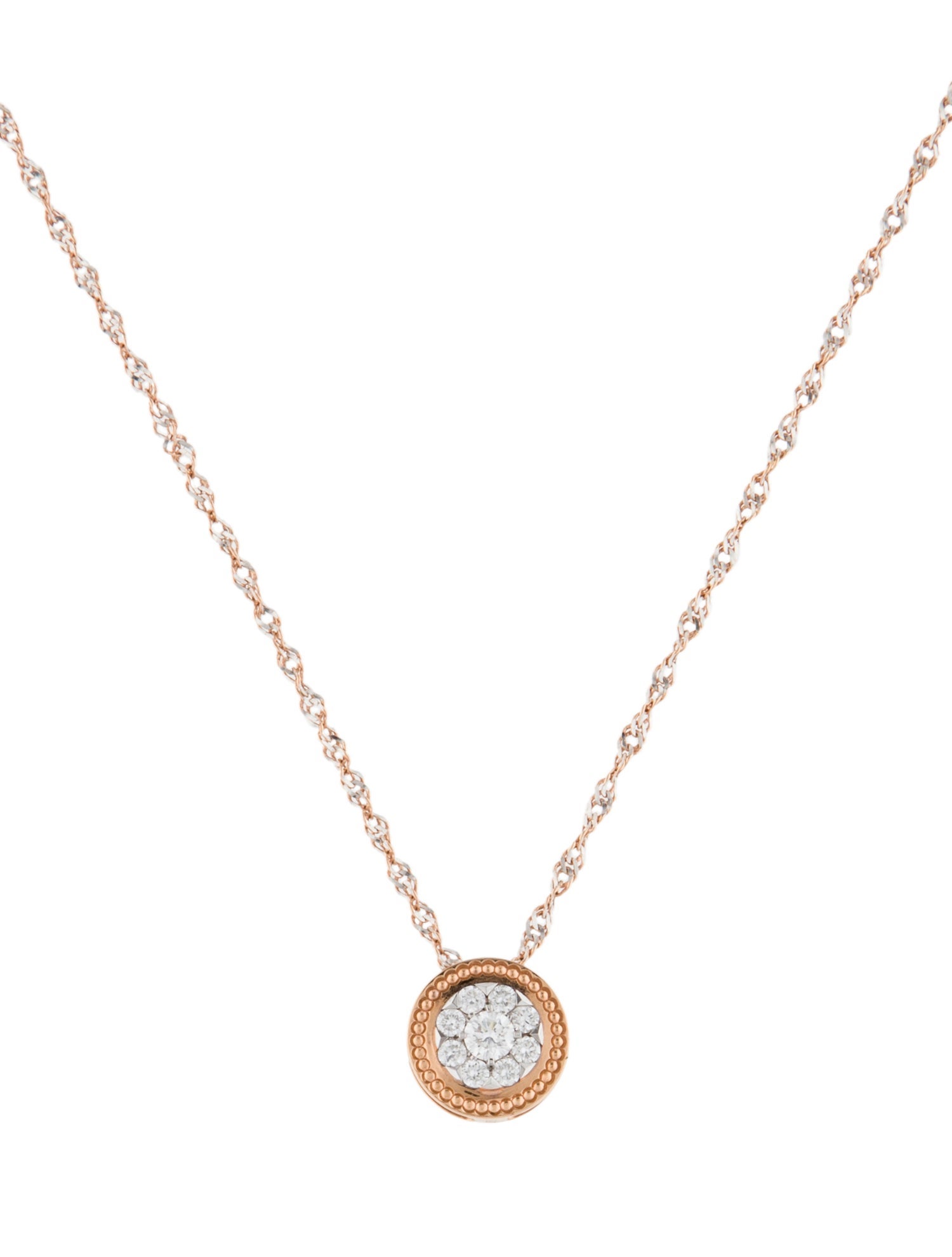 Necklace 14K Diamond Pendant