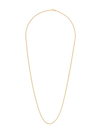 Necklace 18K Rope Chain Necklace