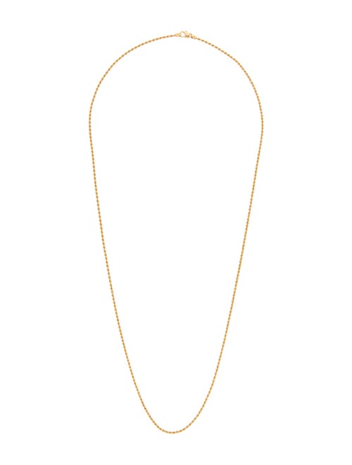 Necklace 18K Rope Chain Necklace