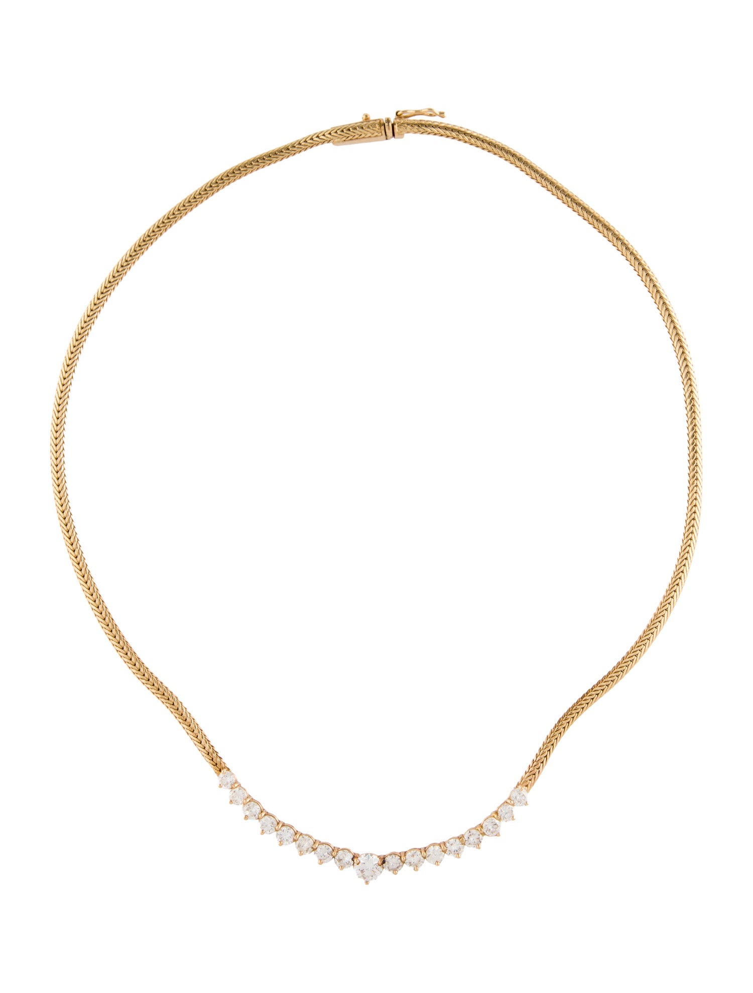 Necklace 14K 2.97ctw Diamond Collar
