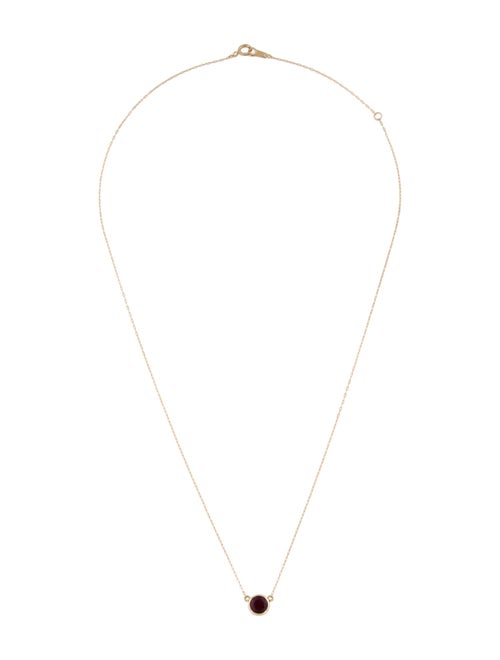 Necklace 14K Ruby Pendant Necklace