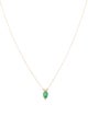 Necklace 14K Emerald Pendant Necklace