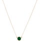 Necklace 14K Emerald Pendant Necklace