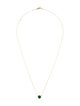 Necklace 14K Emerald Pendant Necklace