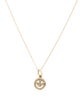 Necklace 14K Diamond Smiley Face Pendant Necklace