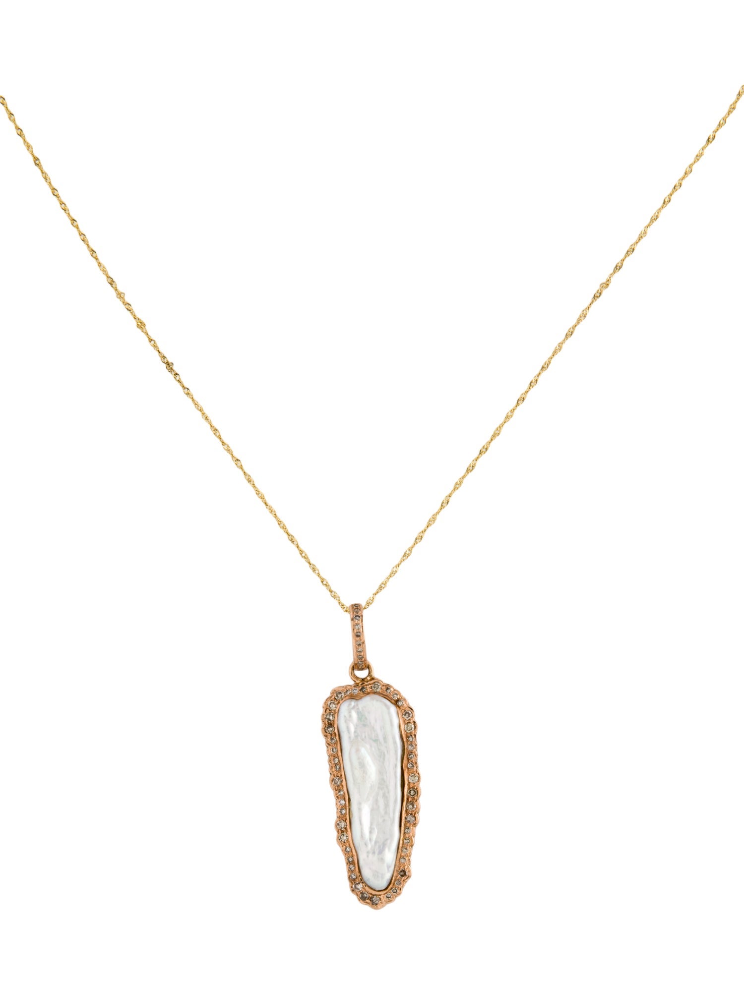 Necklace 14K Pearl Pendant