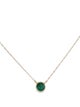 Necklace 14K Emerald Pendant Necklace