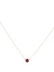 Necklace 14K Ruby Pendant Necklace