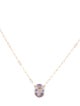 Necklace 14K Amethyst Pendant Necklace