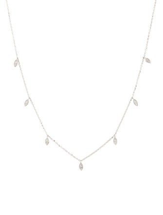 Necklace 14K Diamond Station Necklace
